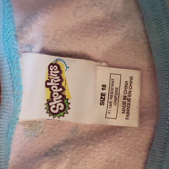 Shopkins Girls Pajama Top Size 10 - Picture 3 of 3